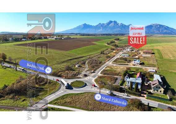 Obrázok pre Pozemok pre RD 551 m² na predaj v novej lokalite – Spišská Belá, časť Strážky