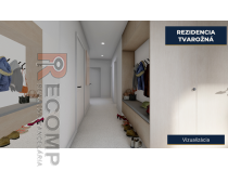 Vizualizácia interiéru – Rezidencia Tvarožná