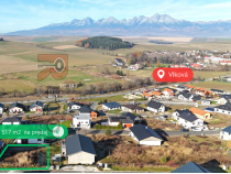 Obrázok pre Pozemok pre výstavbu rodinného domu s TOP výhľadom 517m2 v obci Vlková